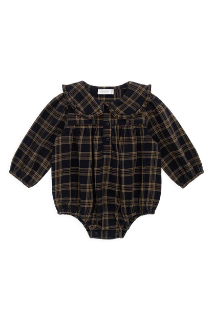 Elowen Playsuit - Navy Check
