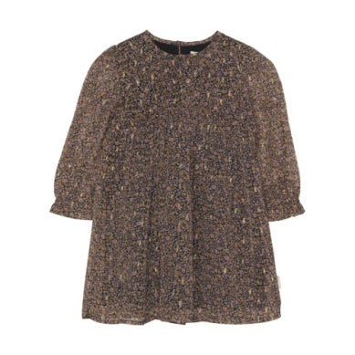 LS Dress - Black Floral