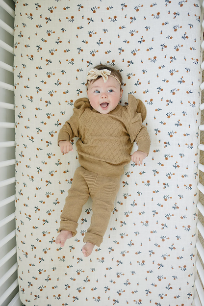 Organic Cotton Knit Leggings - Toffee