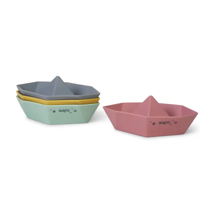4 Piece Origami Boat Bath Toys