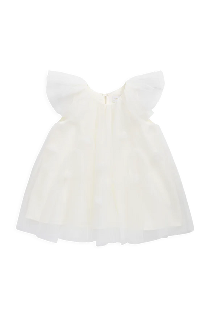 Rhea Tulle Dress - Parchment