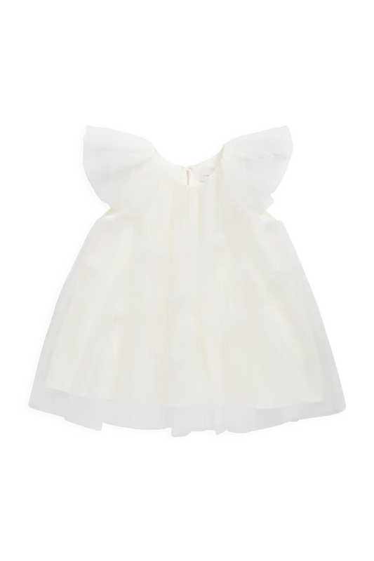 Rhea Tulle Dress - Parchment
