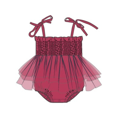 Angel Dear - Ribbed Tutu Bubble - Rose Bud