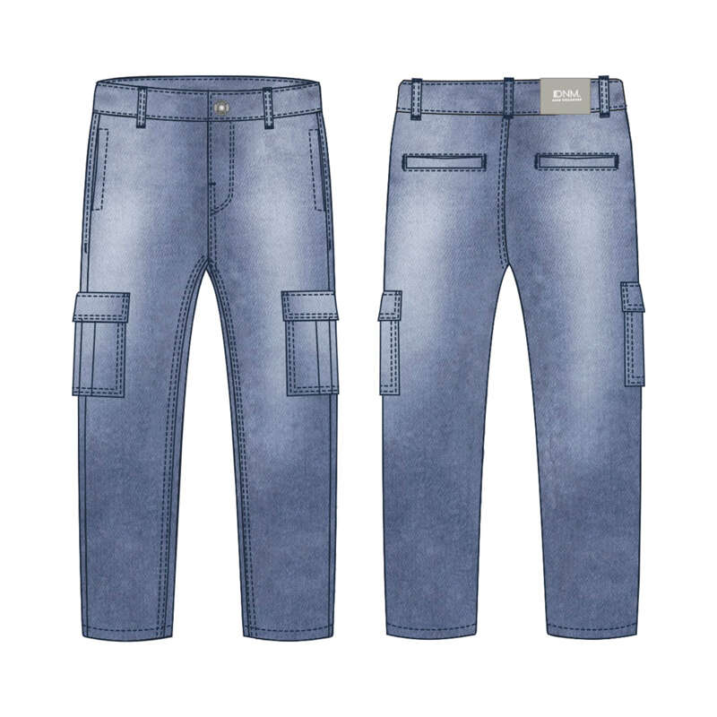 Mayoral - Denim Cargo Pants