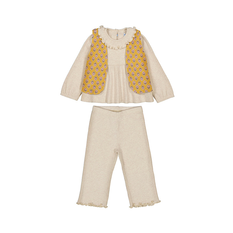 Mayoral - Pant and Vest Set - Sand