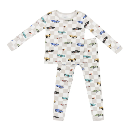 Long Sleeve Pajamas in Hot Wheels