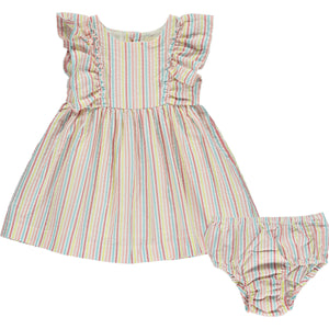 MICHELE RUFFLE SET - Candy Stripe Seersucker