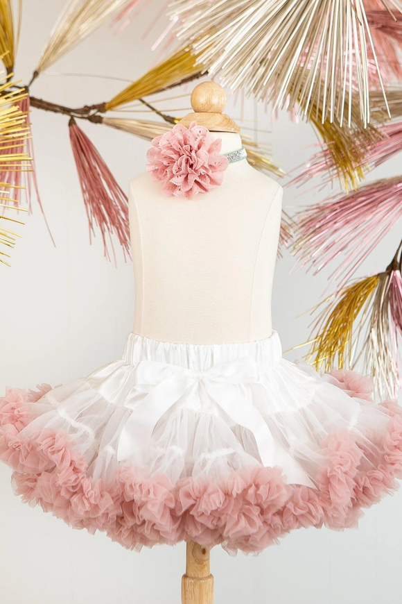 Mila & Rose - Twirl Tutu - Vintage Pink/White