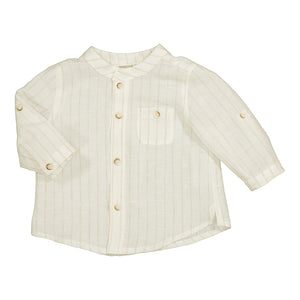 Mayoral - Linen Button Up - Stripe