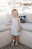 Knit Dress - Blue Gingham