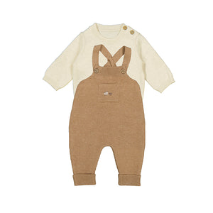 Mayoral - Sweater Overalls Set - Toffee