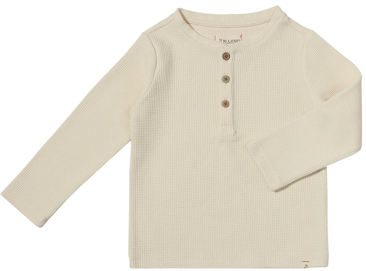 Harvard Henley - Cream Waffle