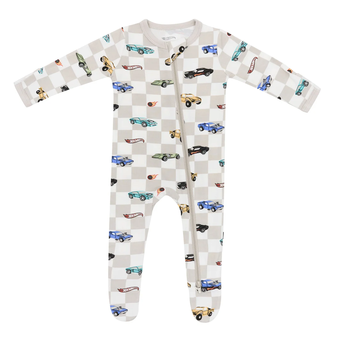 Zippered Footie in Hot Wheels