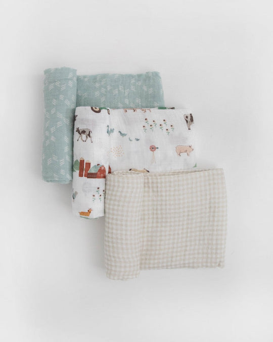 Little Unicorn - Muslin Swaddle 3 Pack