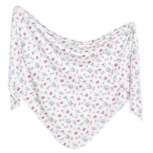 Minnie Bowquet Knit Swaddle Blanket