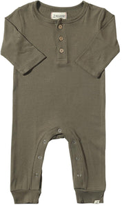 Mason Ribbed Romper - Army