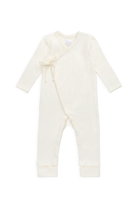 Estelle Wrap Onepiece - Pointelle