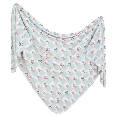 Knit Swaddle Blanket - Mickey Friends