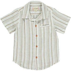 NEWPORT Button up - Beige Stripe