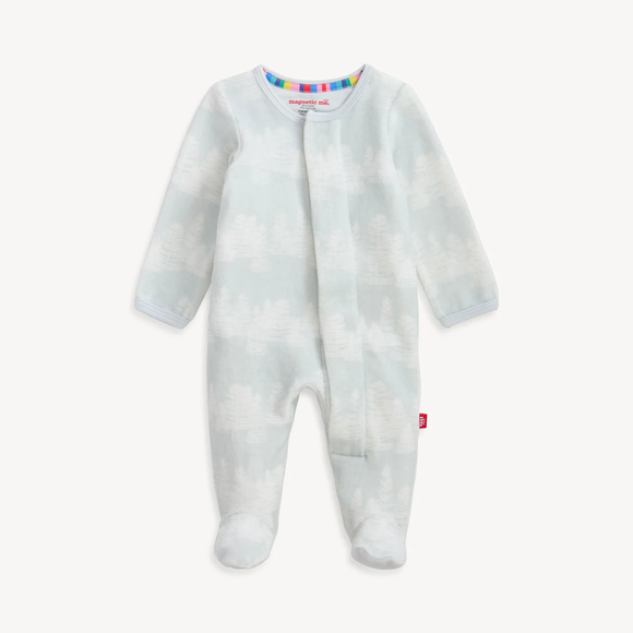Magnetic Me - Birch Trees Velour Footie
