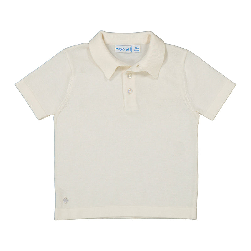 Mayoral - Knit Polo - Cream
