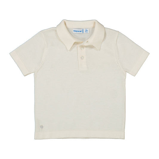 Mayoral - Knit Polo - Cream