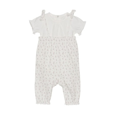 Fixoni - Romper & Bodysuit Set - Egret Floral