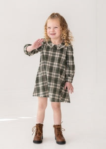 Mabel + Honey - Plaid and Pine Dress