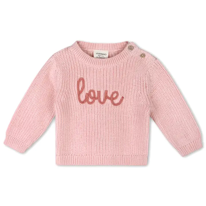 Love Embroidered Sweater