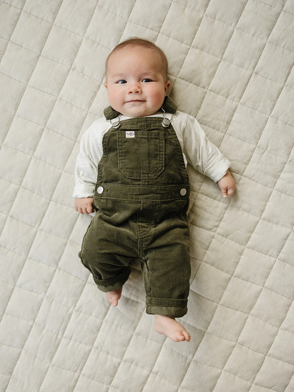 Corduroy Overalls - Green