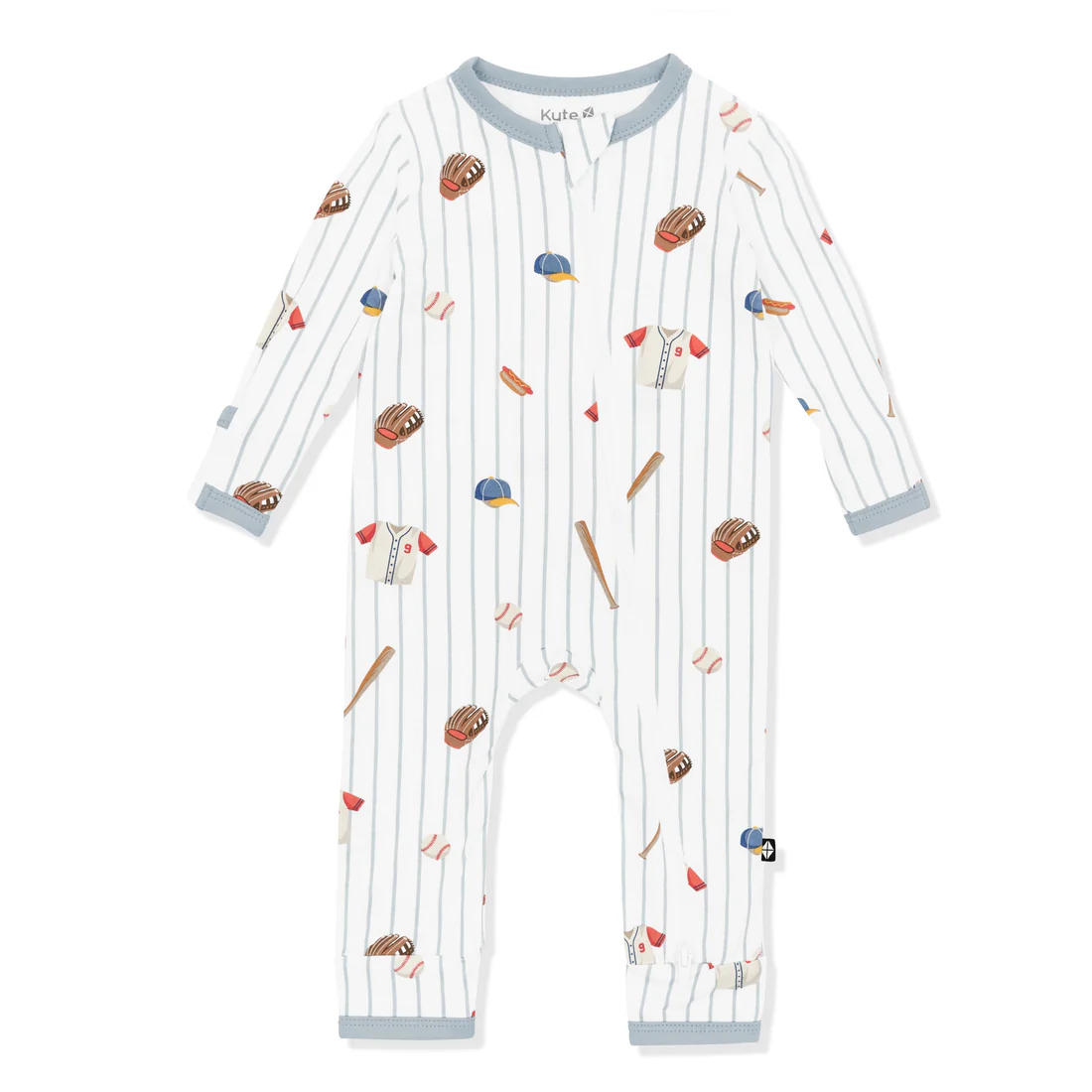 Zippered Romper in Home Run