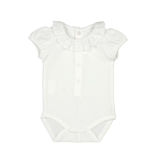 Mayoral - Collared Bodysuit - White