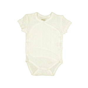 Mayoral - Cotton Layette Onesie - Natural Pointelle