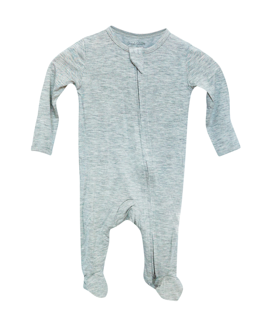 LUXE Bamboo Footie Pajamas - Gray