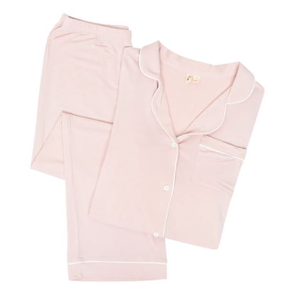 Women's Long Pajama Set in Blush