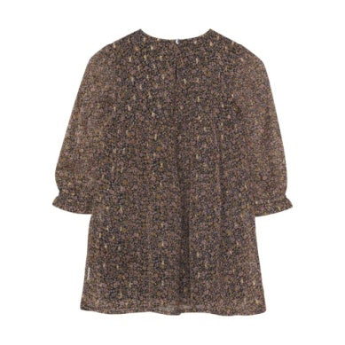LS Dress - Black Floral