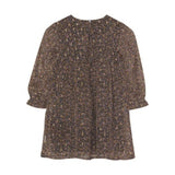 LS Dress - Black Floral