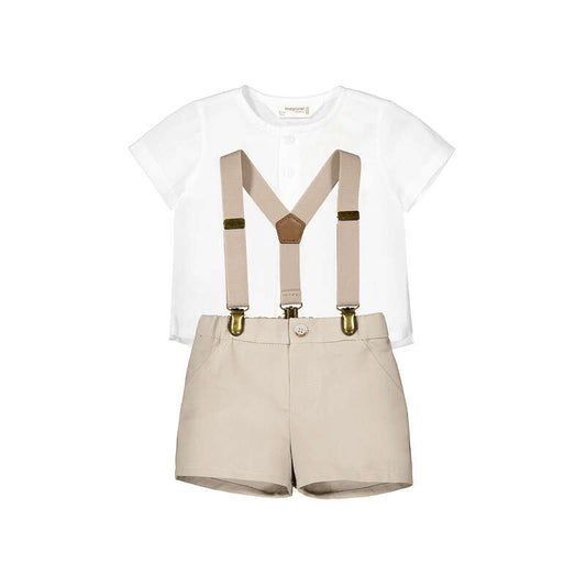 Mayoral - Suspenders Set - Wheat