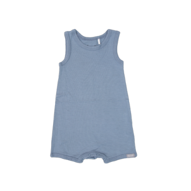 Modal Tank Romper - Steel Blue