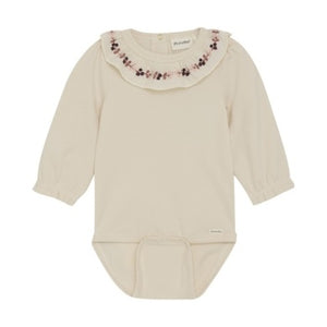 Minymo - LS Bodysuit - Floral Embroidered