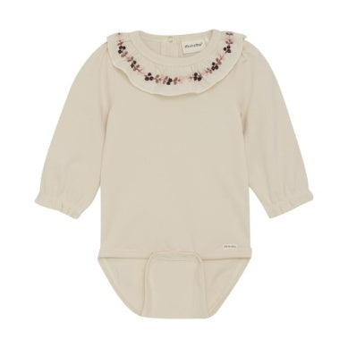 Minymo - LS Bodysuit - Floral Embroidered