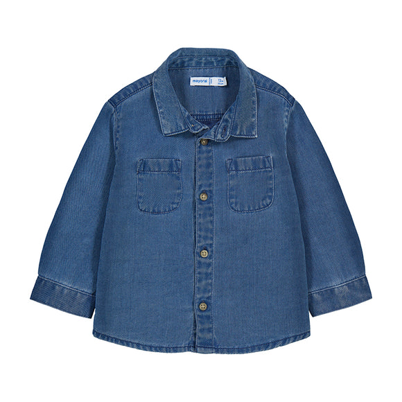 Mayoral - Long Sleeve Denim Shirt