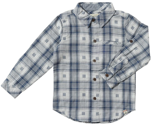 Atwood Woven Long Sleeve - Navy Plaid