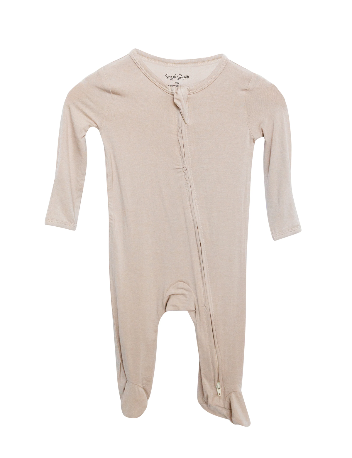 LUXE Bamboo Footie Pajamas - Tan