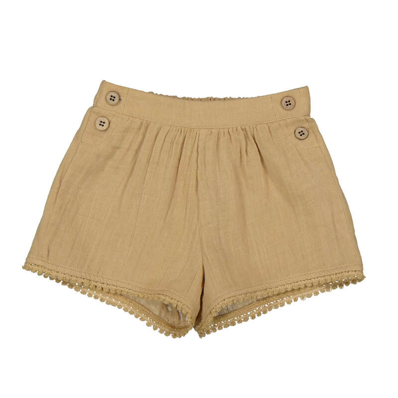 Mayoral - Girls Cotton Shorts - Camel