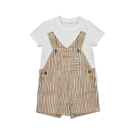Mayoral - Overall Set - Cocoa Stripe