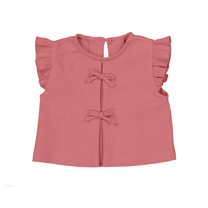 Mayoral - Tie Front Tee - Blush