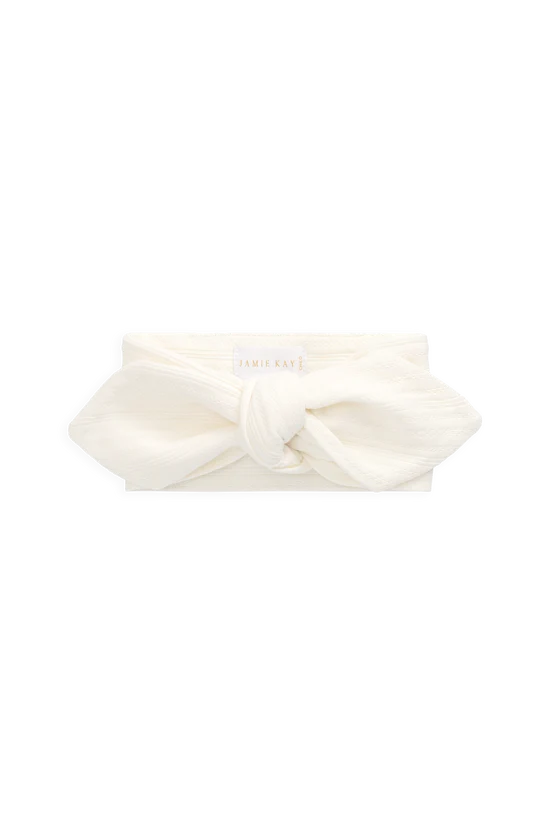 Pointelle Headband - Parchment
