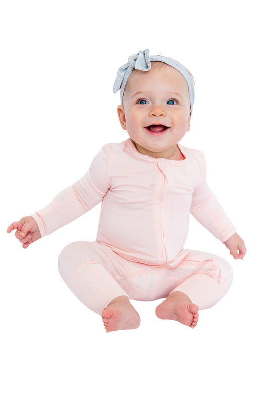 LUXE Bamboo Footless Pajama - Pink
