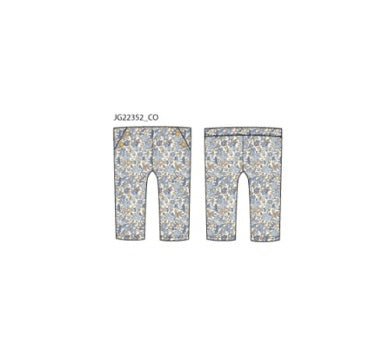 J&J - Pointe Pant - Blue Floral